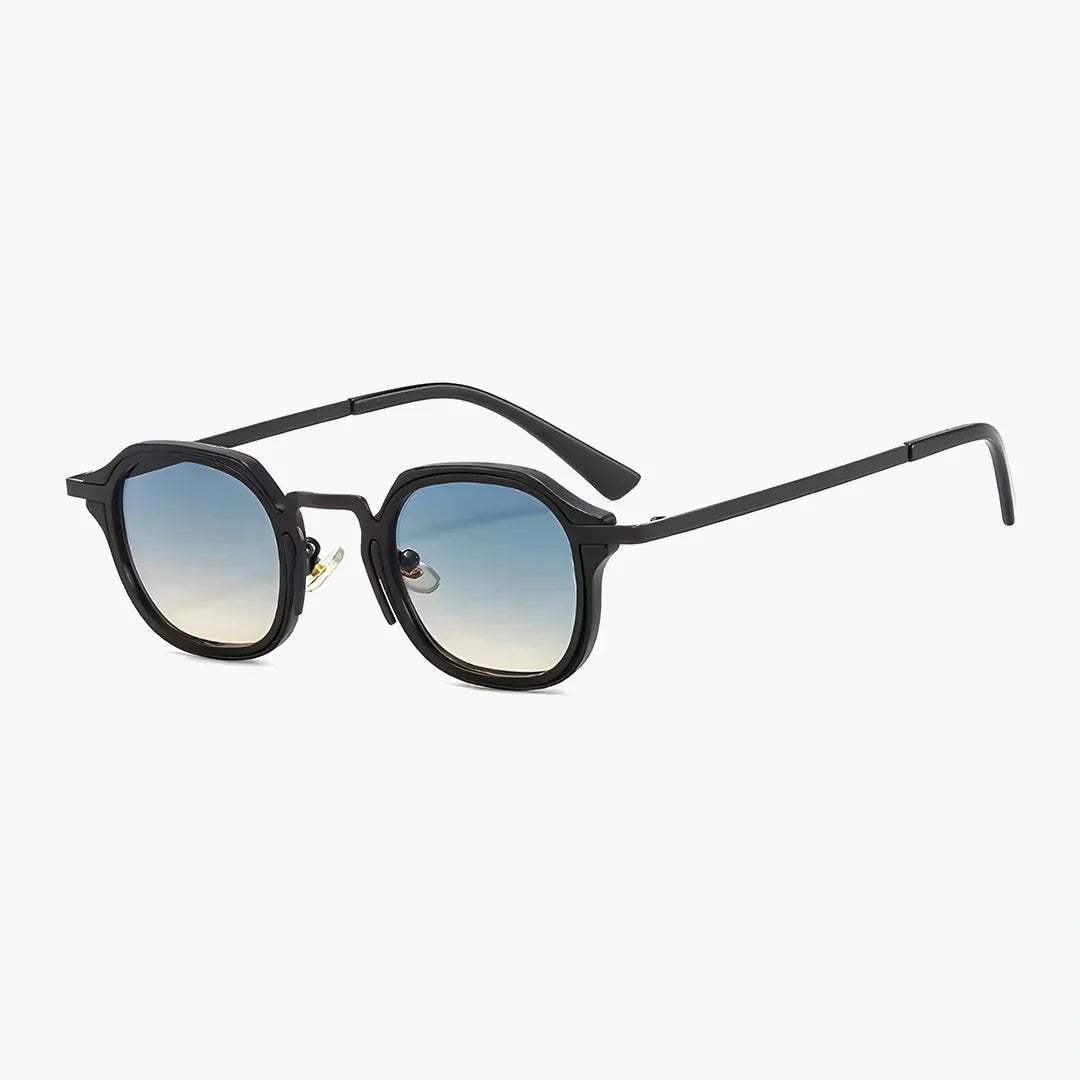 CAPRI. noir/ciel sandale