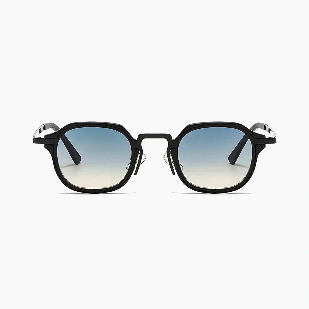 CAPRI. noir/ciel sandale